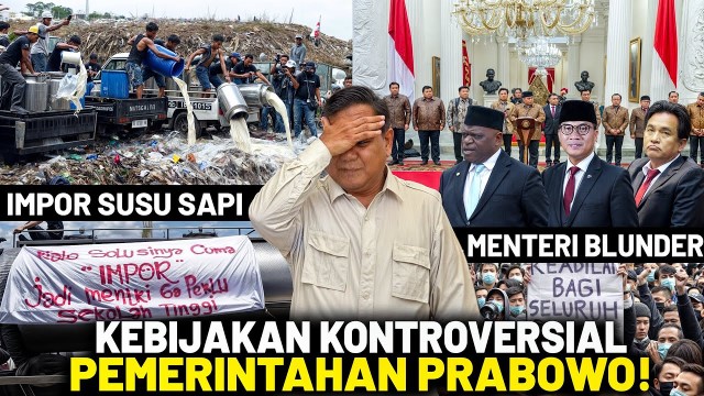 7 DAFTAR Kebijakan Menteri Prabowo Yang Sukses Menuai Kontroversi dan Dianulir