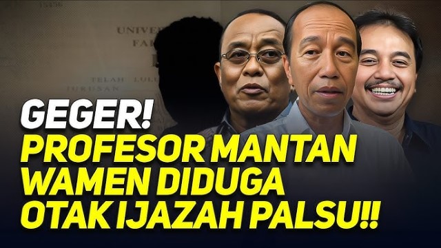 HEBOH Eks Wamen Jadi Otak Pemalsuan Ijazah Jokowi di Pasar Pramuka, Sebuah Dokumen Penting Muncul!