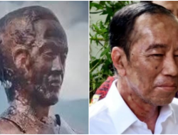 Aneh, Patung Jokowi di Tanah Karo Disebut Mirip dengan Wajah Pak Jokowi saat Sakit