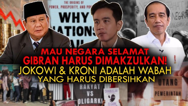Mau Negara Selamat, Gibran Harus Dimakzulkan!