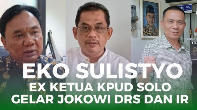 Eks Ketua KPUD Solo Akui Jokowi Gunakan Dua Gelar Saat Daftar Pilkada
