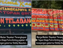 Viral Warga Medan Rayakan OTT Anak Buah Bobby Nasution, Jalan Penuh Karangan Bunga