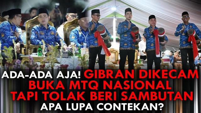 Profesor LIPI Ragukan Kapasitas Gibran Jadi Wapres: Contohnya Buka MTQ, Usai Pukul Beduk Langsung Ngacir!