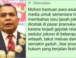 Jajaran Media Dikagetkan WA Paiman Raharjo, Minta Setop Bahas Isu Ijazah Jokowi, Bentuk Teror Politik?