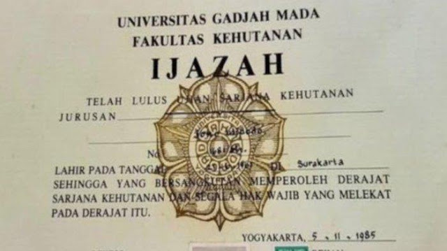 Benarkah Ijazah Jokowi Dicetak di Pasar Pramuka? Hensa: Saatnya UGM dan Jokowi Tampil Bareng