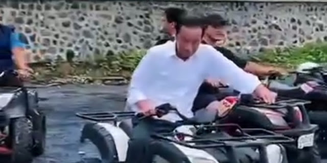 Roy Suryo Ungkap Video Jokowi Naik Kendaraan ATV Asli, Ini Lokasinya