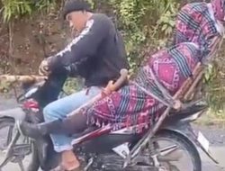 Viral Pemotor Bonceng Jenazah di Donggala, Potret Mirisnya Infrastruktur