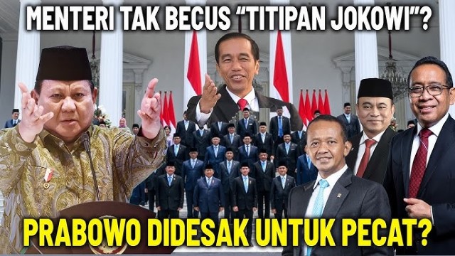 Dewan Direktur Great Institute: Kinerja Kabinet Prabowo Terhambat Oleh Menteri-Menteri Rekomendasi Jokowi!