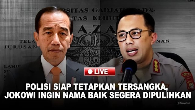 HOTNEWS! Merasa Tercoreng, Jokowi Ingin Nama Baiknya Segera Dipulihkan Setelah Pengadilan Kukuhkan Ijazahnya Asli