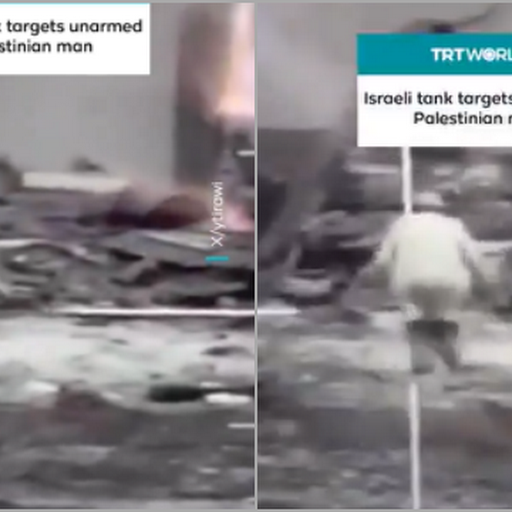 Kejam! Momen Tank Israel Tembak Mati Pria Tua Palestina Tanpa Ancaman