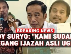 INFO! Klaim Pegang 5 Ijazah Asli Angkatan Kelulusan Jokowi, Roy Suryo: Bukan Dari Universitas Pasar Pojok