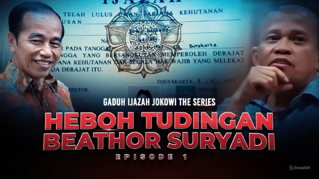 Tak Gentar Dipolisikan, Beathor Suryadi: Saya Yakin 101 Persen Ijazah Jokowi Dibuat di Pasar Pramuka!