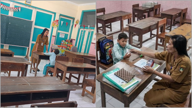 Ngenes, SDN Kauman Solo Hanya Dapat 1 Siswa Baru, Abrizam Sepi Jalani MPLS Sendirian