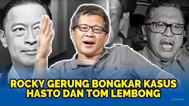 ANEH! Rocky Gerung Curiga di Balik Tuntutan 7 Tahun Hasto dan Tom Lembong, Ada Peran Jokowi?