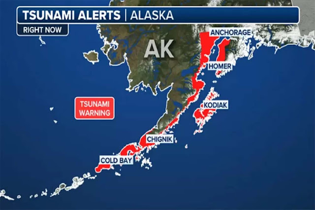 Gempa Dahsyat Magnitudo 7,3 Guncang Alaska AS, Peringatan Tsunami Dikeluarkan
