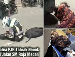 Diduga Ugal-ugalan, Polisi PJR Polda Sumut Tabrak Nenek-nenek hingga Terkapar di Medan