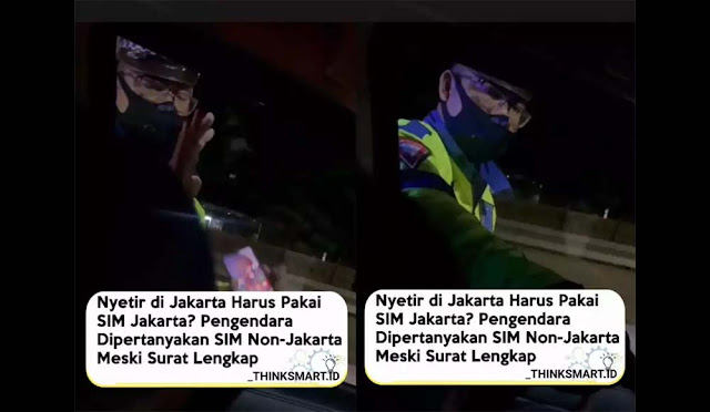 Viral Polantas Tilang Pengendara Mobil Gegara Tak Punya SIM Jakarta, Netizen: Emang Sekarang SIM Harus Sesuai Domisili?