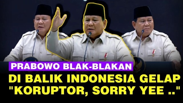 Kata Prabowo: Isu Indonesia Gelap Merupakan Rekayasa Dari Koruptor, Mereka Bayar Massa Untuk Demo!