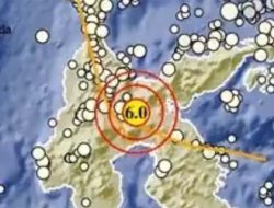 Poso Diguncang Gempa Magnitudo 6,0, Disusul Gempa Lanjutan