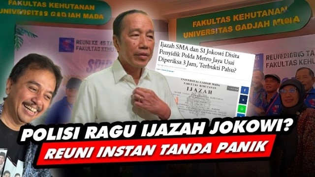 Reuni Dadakan dan Pernyataan Berubah, Akademisi: Jokowi Makin Panik Hadapi Polemik Ijazah!