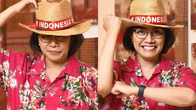 VIRAL Beredar Potret Sri Mulyani Cosplay Jadi Luffy Imbas Bendera One Piece