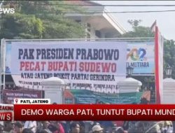 Demo Pati Ricuh Tuntut Bupati Mundur! Polisi Tembakkan Gas Air Mata dan Water Cannon