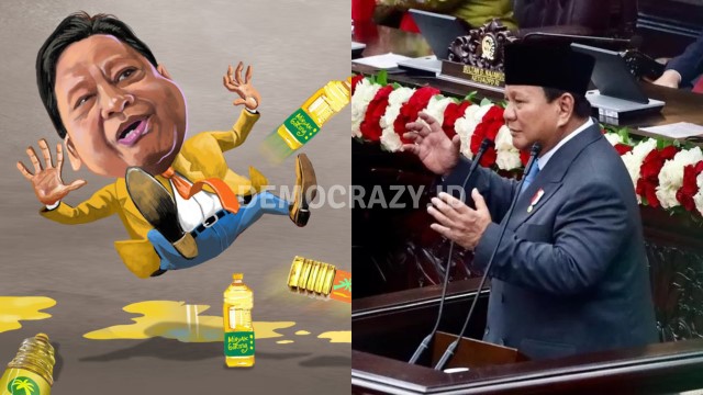 Korupsi Migor Seret Airlangga, Prabowo: Serakahnomics!