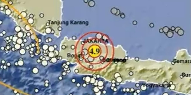 Bekasi Diguncang Gempa Magnitudo 4,9