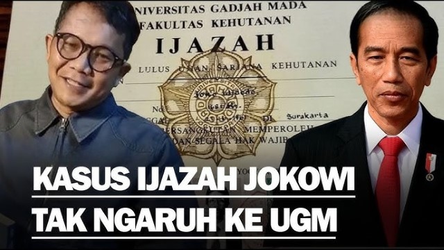 Kontroversi Tudingan Ijazah Palsu Jokowi, Wakil Rektor: Cara Paling Tepat Buktikan Alumni UGM, Tunjukkan Ijazahnya!