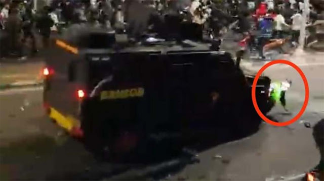 Momen Ngeri Mobil Rantis Brimob Lindas Driver Ojol di Pejompongan, Begini Penuturan Saksi Mata