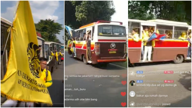 Ribuan Mahasiswa UI Bergerak ke Polda Metro Jaya, Bawa Spanduk Aparat Keparat