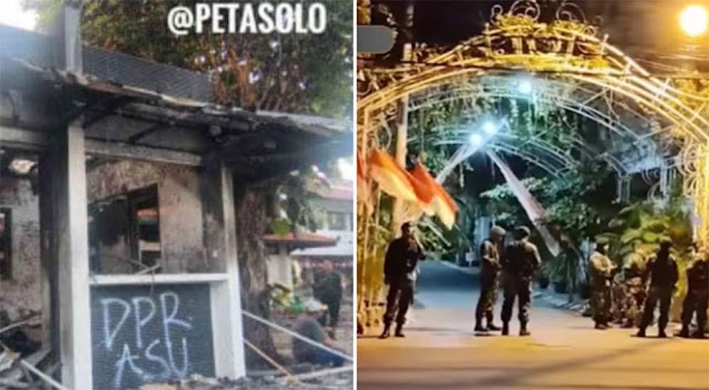 Rumah Jokowi Siaga Ketat Dijaga Aparat TNI-Polri Buntut Unjuk Rasa Massa di Sejumlah Wilayah di Solo