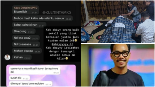 Chat Terakhir Abay Fotografer Sebelum Tewas Terjebak Api di Gedung DPRD Makassar: Mohon Maaf Kalau Ada Salahku Semua