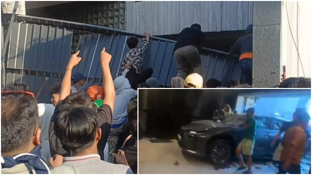 Rumah Ahmad Sahroni Diobrak-abrik: Massa Lempari Batu, Rubuhkan Pagar, Hancurkan Mobil