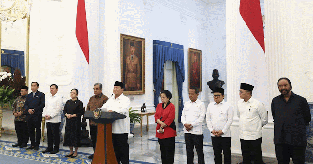Gibran dan Kaesang Tak Terlihat saat Prabowo Gelar Pertemuan dengan Pimpinan Parpol, Kemana?