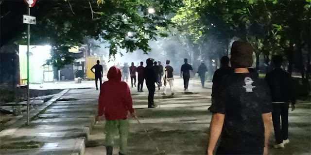 Massa Anarko Kembali Serang Mapolres Metro Bekasi Kota