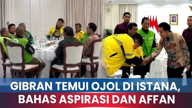 Ojol Pakai Sepatu Air Jordan Hingga Jaket Kinclong, Pertemuan Dengan Gibran Jadi Sorotan Publik: Settingan Pencitraan?