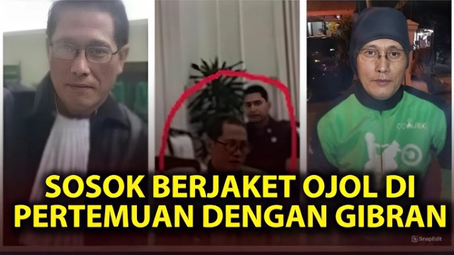 TERUNGKAP Identitas Pria Misterius Berkacamata di Rapat Gibran Dengan Ojol: Ternyata Lawyer!