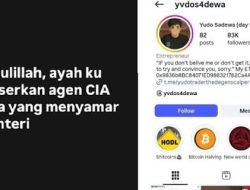 Viral Sebut Sri Mulyani Agen CIA, Anak Menkeu Purbaya Klarifikasi hanya Becanda