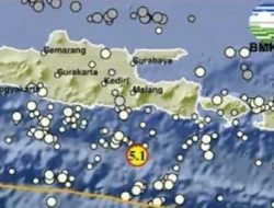 Gempa Terkini Magnitudo 5,1 Guncang Malang Jatim Pagi Ini