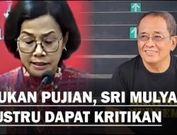 Said Didu Minta Stop Sanjung Sri Mulyani, Ungkap Borok Dirjen Pajak dan Bea Cukai!