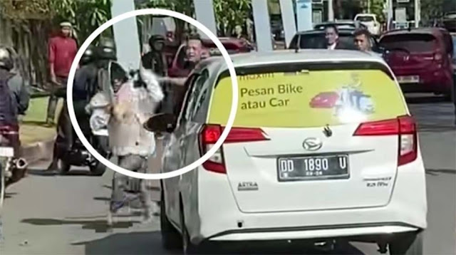 Detik-detik Pria Berjilbab Rampok Mobil Pajero Sport di Bandara Sultan Hasanuddin
