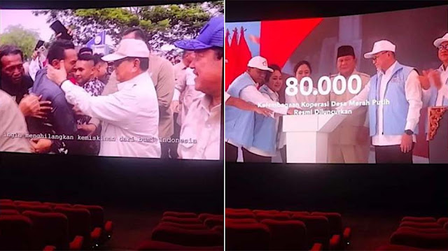 Viral Video Pesan Prabowo di Bioskop, Mensesneg: Tidak Langgar Aturan dan tak Ganggu Kenyamanan