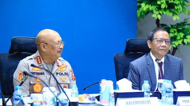 Mahfud MD: Kinerja Polri Sudah Baik, Masyarakat Merasa Aman dan Nyaman di Seluruh Pelosok Negeri