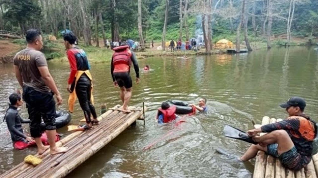 Wisatawan Tewas Saat Selamatkan Remaja di Situ Salawe Garut