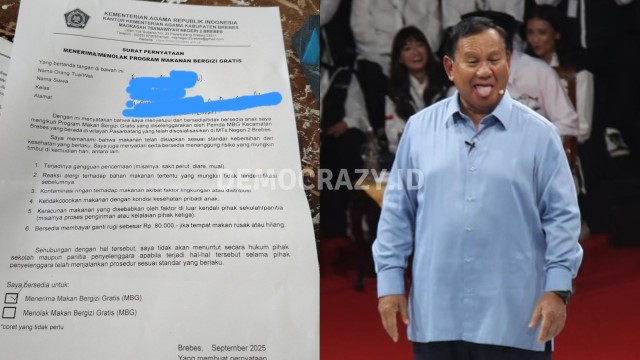 KACAU! Viral Orang Tua Murid MTs 2 Brebes Diminta Terima MBG Dengan Potensi Risiko, Termasuk Keracunan