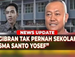 UPDATE! Klarifikasi SMA St Yosef Solo: Gibran Tak Pernah Daftar, Kepala Sekolah Siap Bersaksi