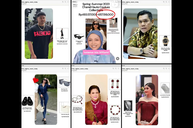 Muncul Akun Instagram yang Ungkap Kemewahan Penampilan Pejabat dan pesohor di Indonesia, Langsung Viral!