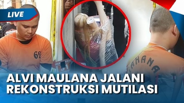 Merinding! Momen Mistis Terjadi Saat Alvi Peragakan Mutilasi Pacar Jadi 554 Potong di Surabaya