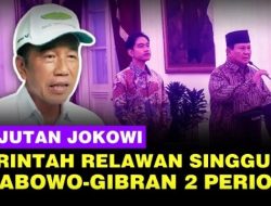 Jokowi Akui Perintahkan Relawan Dukung Prabowo-Gibran 2 Periode